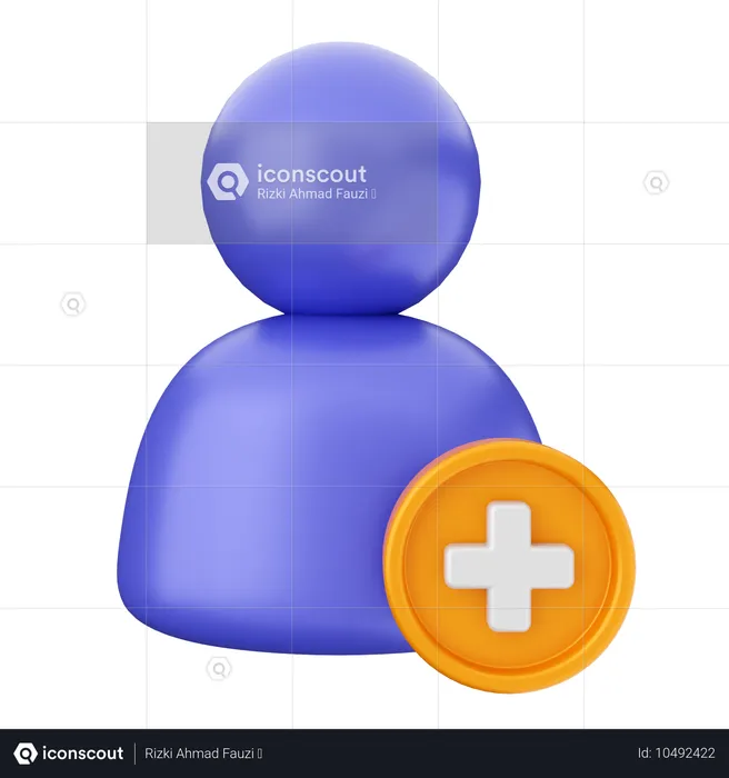 Adicionar usuário  3D Icon