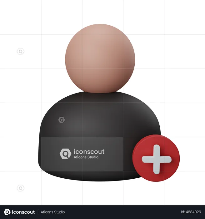 Adicionar usuário  3D Icon