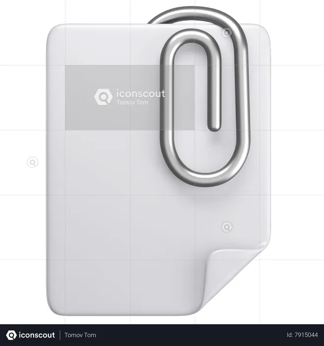 Adjunto  3D Icon