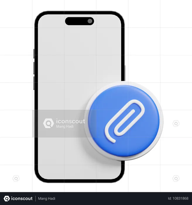 Teléfono adjunto  3D Icon