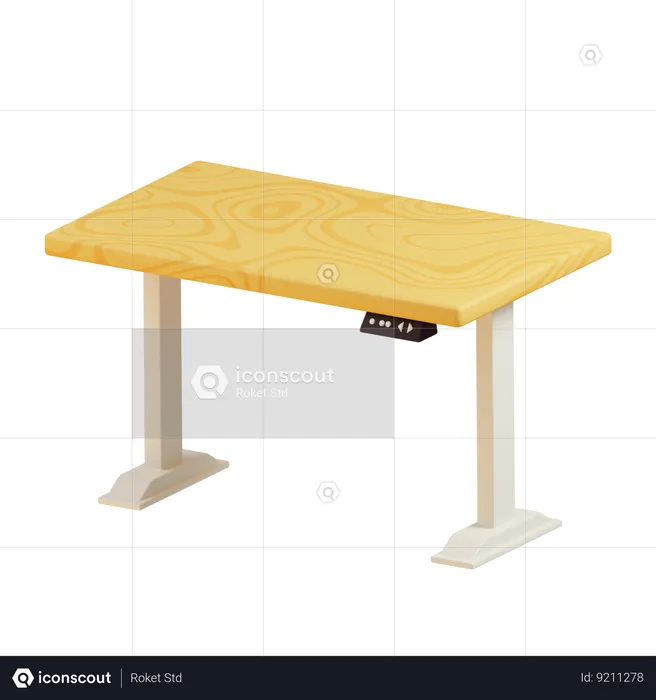 Adjustable Table  3D Icon