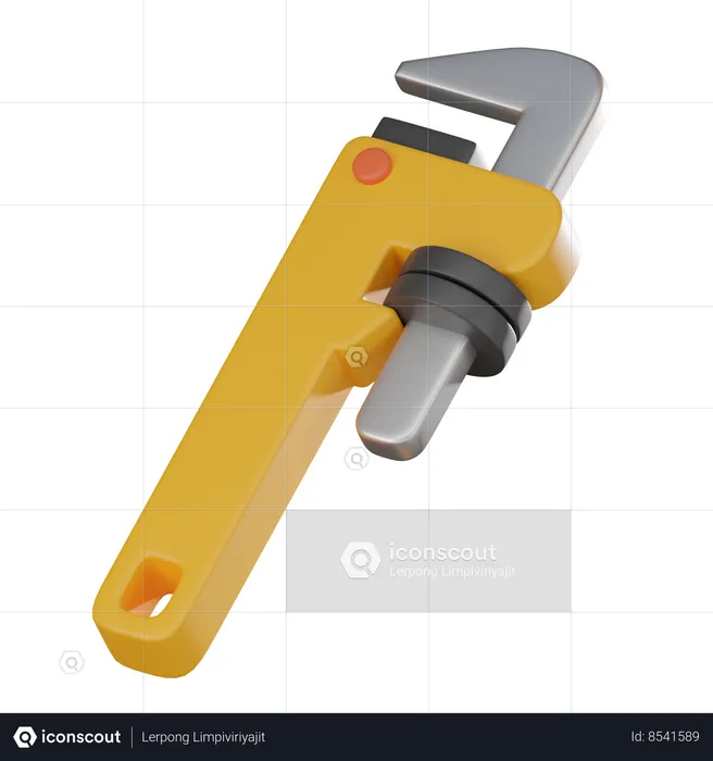 Adjustable Wrench  3D Icon