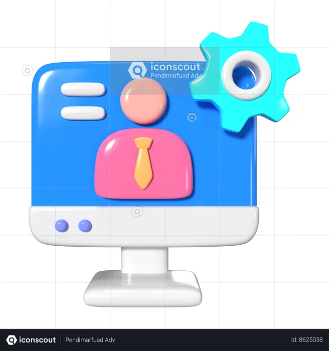 Admin  3D Icon