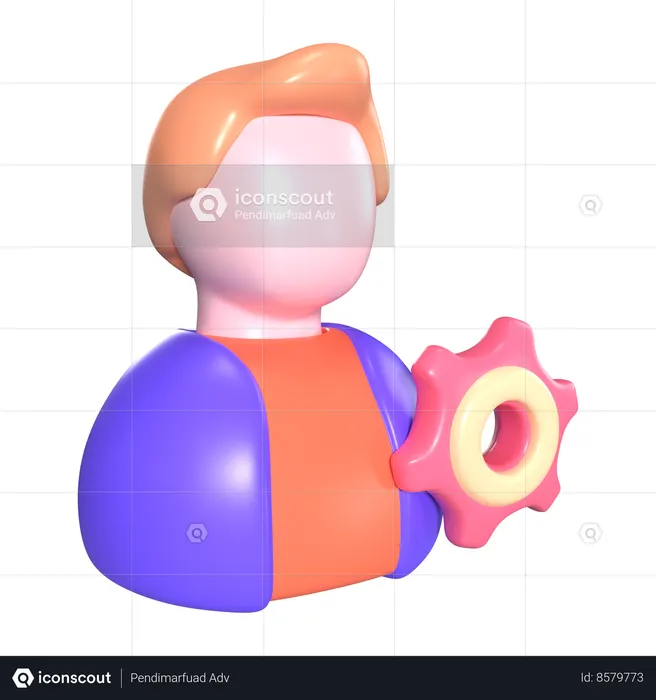 Admin  3D Icon