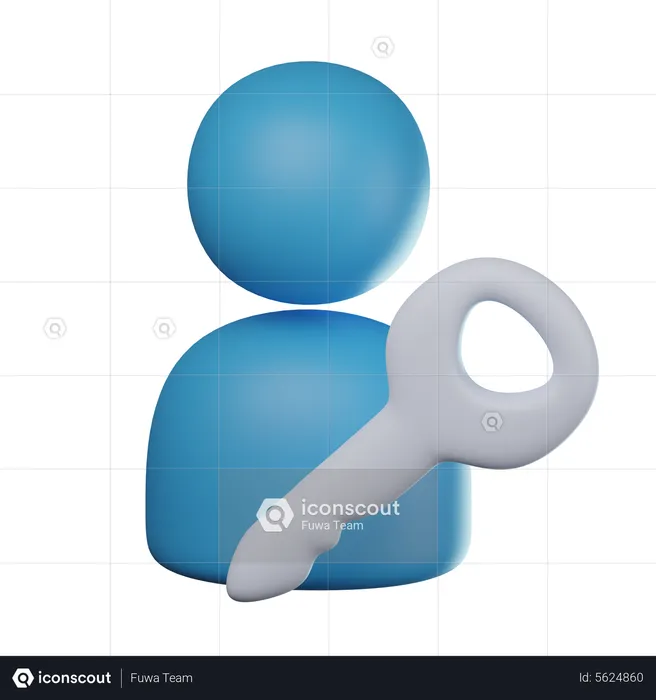 Admin Access  3D Icon