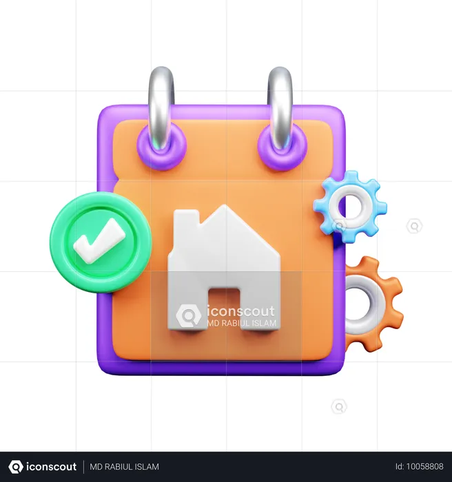 Gestão da propriedade  3D Icon