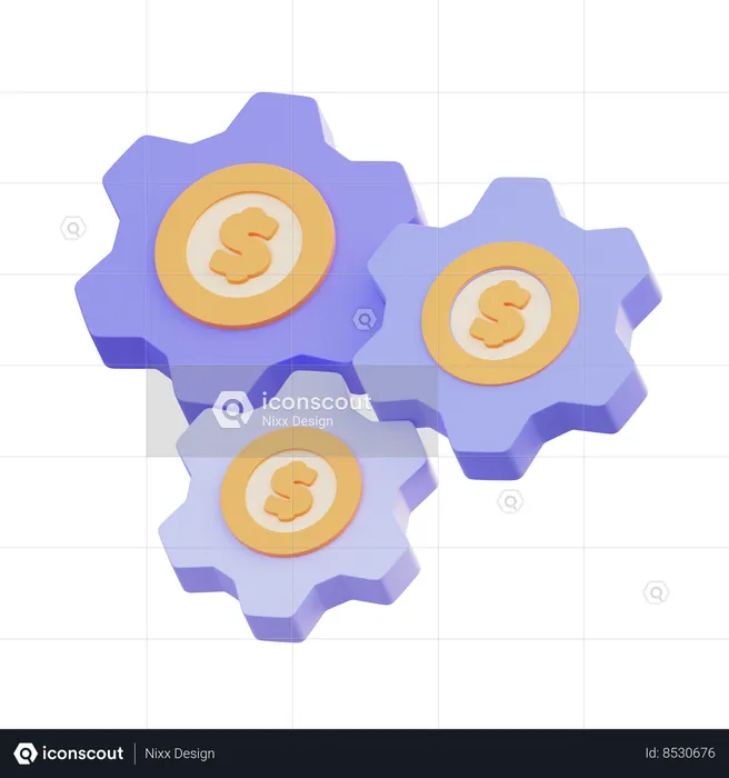 Administración del dinero  3D Icon