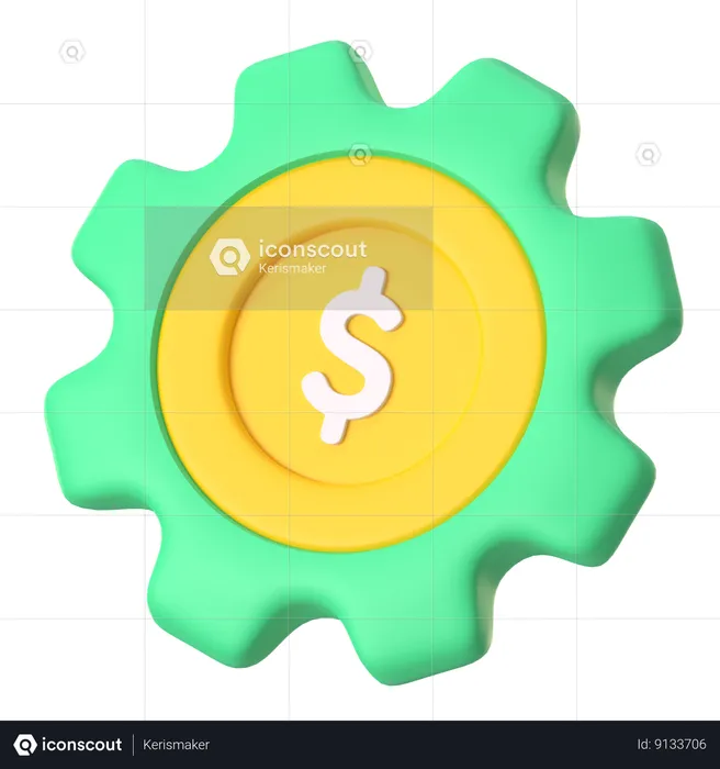 Administración del dinero  3D Icon