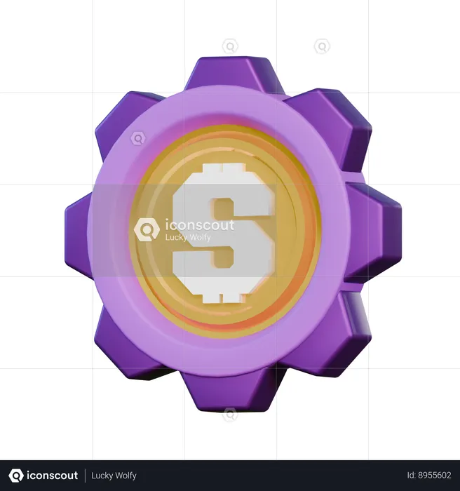 Administración del dinero  3D Icon