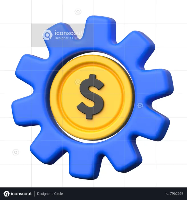 Administración del dinero  3D Icon