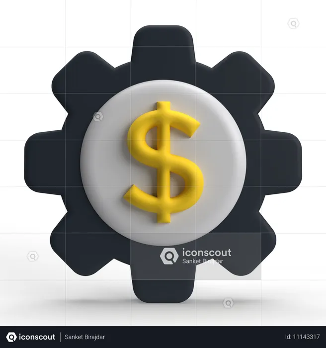 Administración del dinero  3D Icon