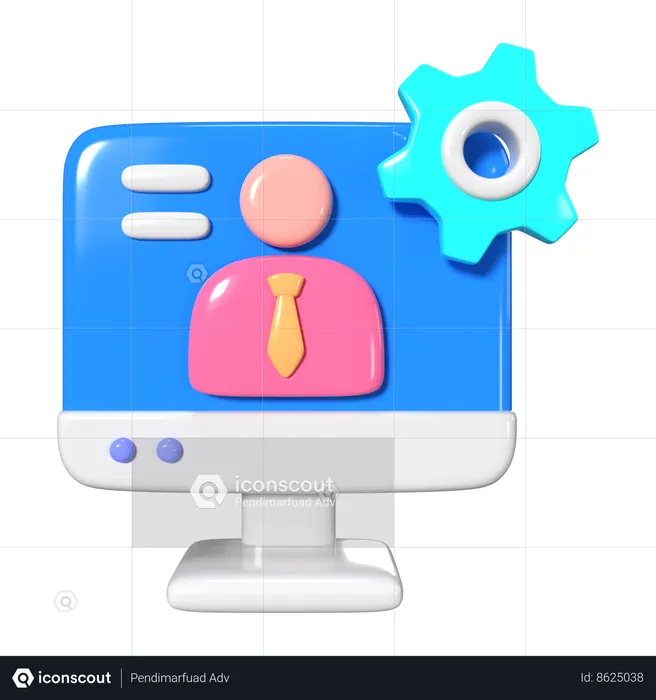 Administración  3D Icon