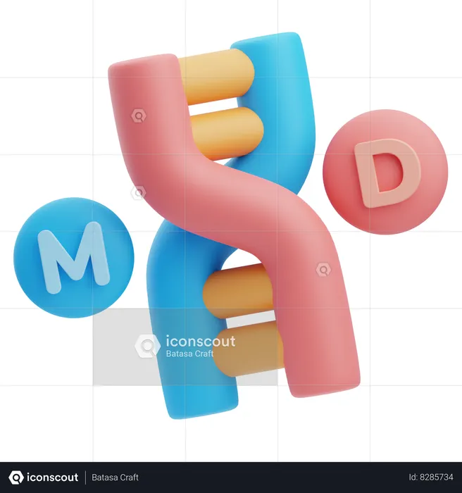 Adn  3D Icon