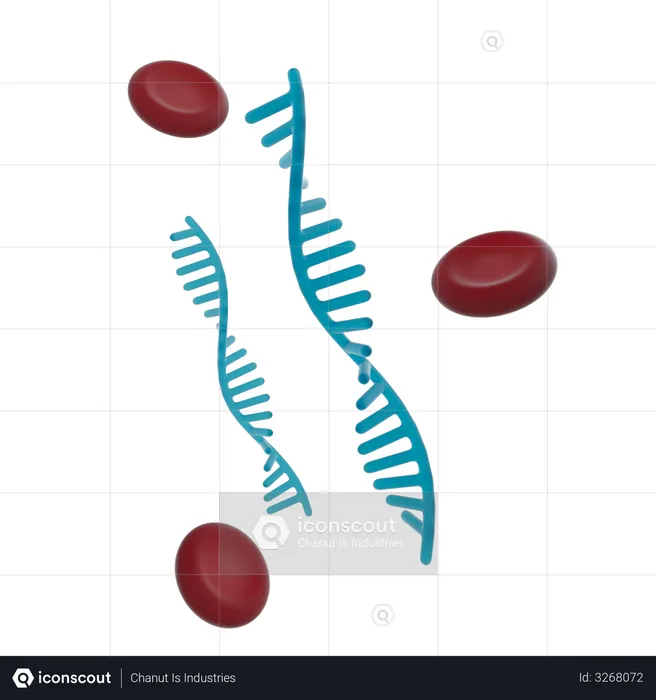 Adn genético  3D Illustration