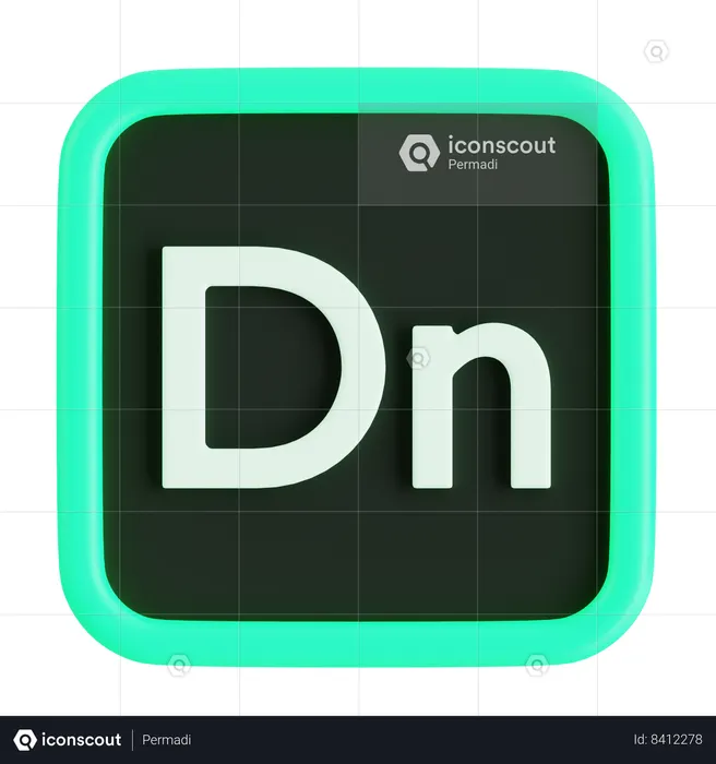 Adobe Dimension  3D Icon
