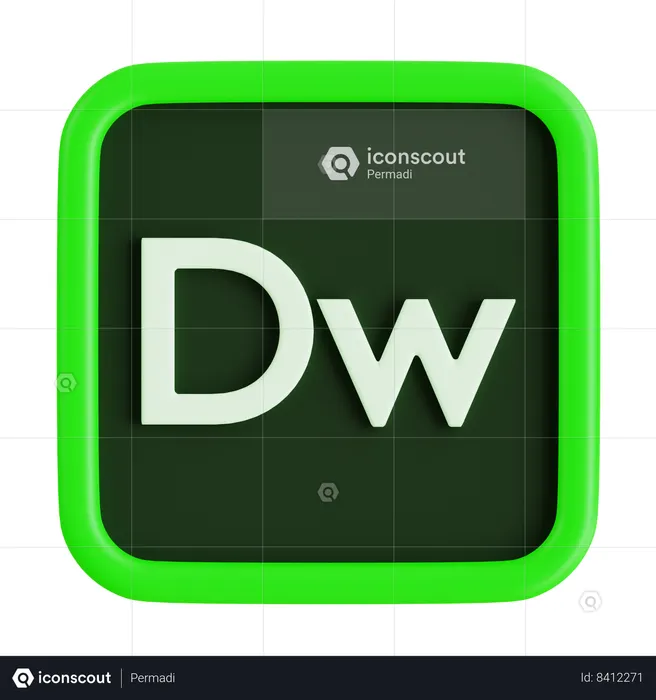 Adobe Dreamweaver  3D Icon