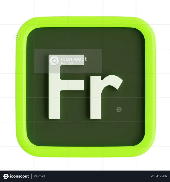 Adobe Fresco  3D Icon