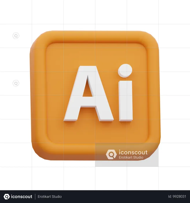Adobe Illustrator  3D Icon