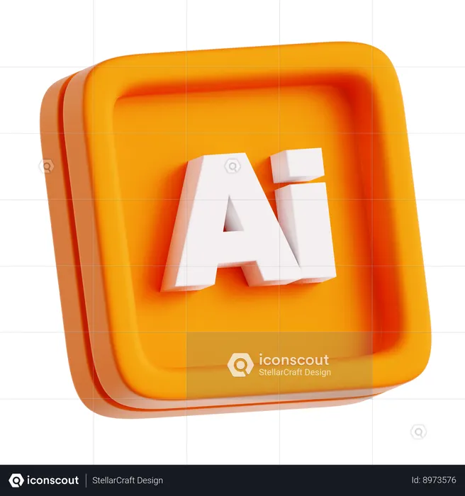 Adobe Illustrator  3D Icon