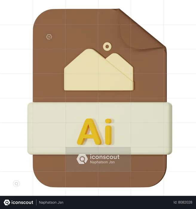 Adobe Illustrator File  3D Icon