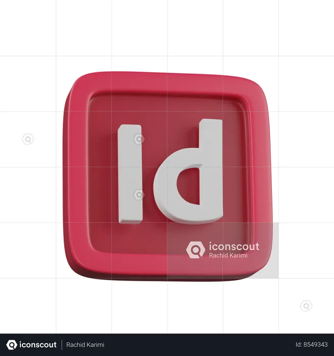 Adobe indesign  3D Icon