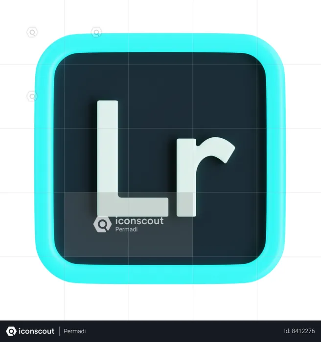 Adobe Lightroom  3D Icon