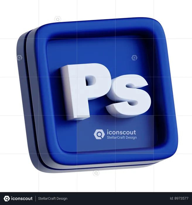 Adobe Photoshop  3D Icon