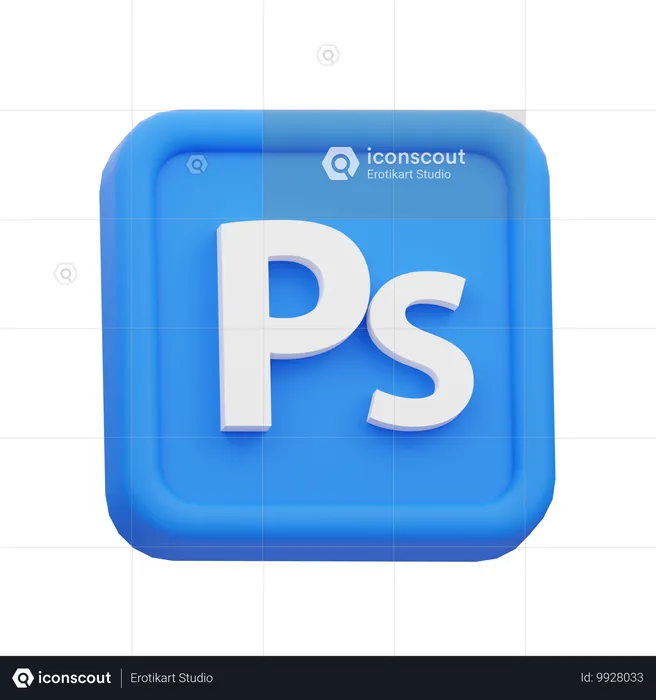 Adobe photoshop  3D Icon