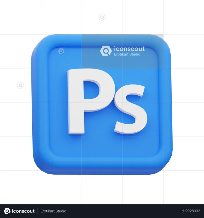 Adobe Photoshop  3D Icon