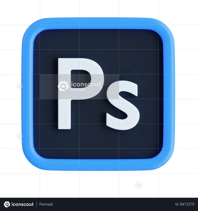 Adobe Photoshop  3D Icon