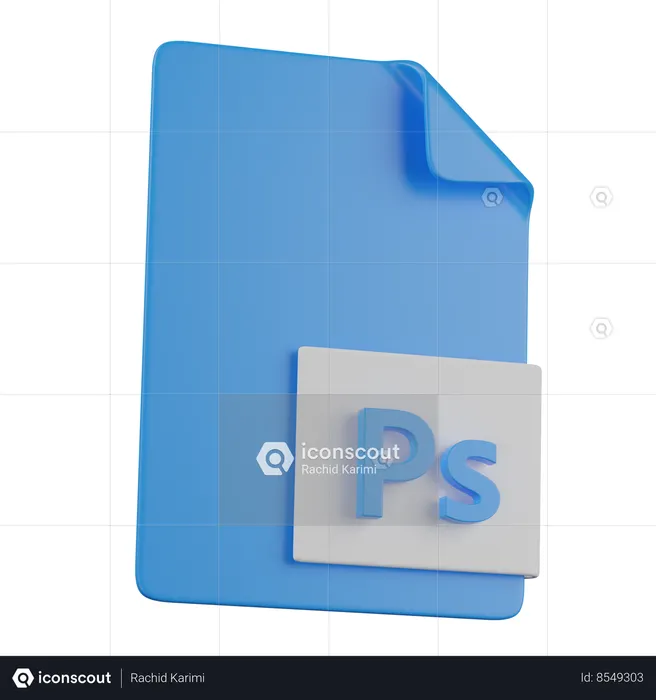 Adobe photoshop file  3D Icon