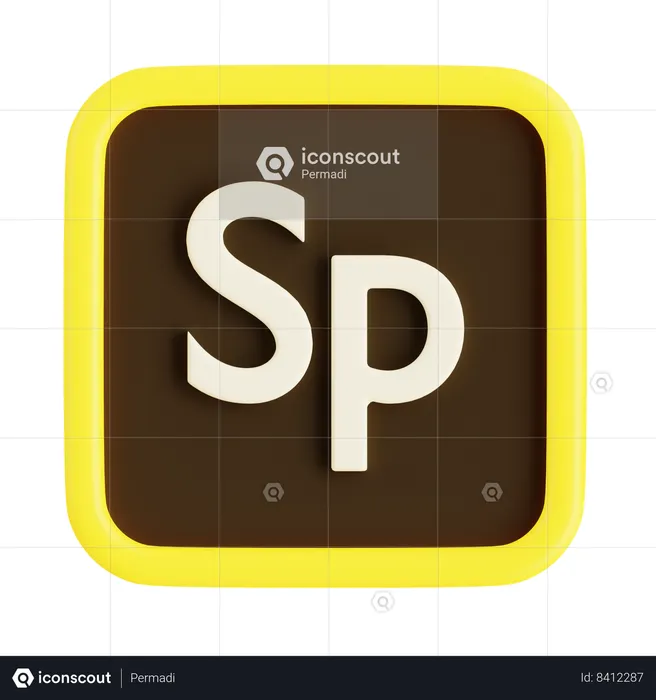 Adobe Spark  3D Icon
