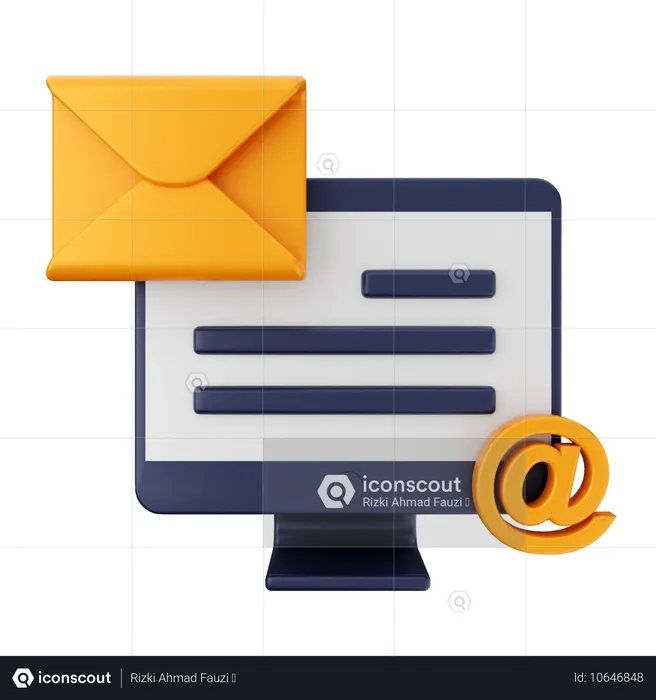 Adresse email  3D Icon