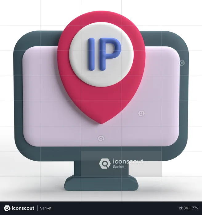 Adresse IP  3D Icon