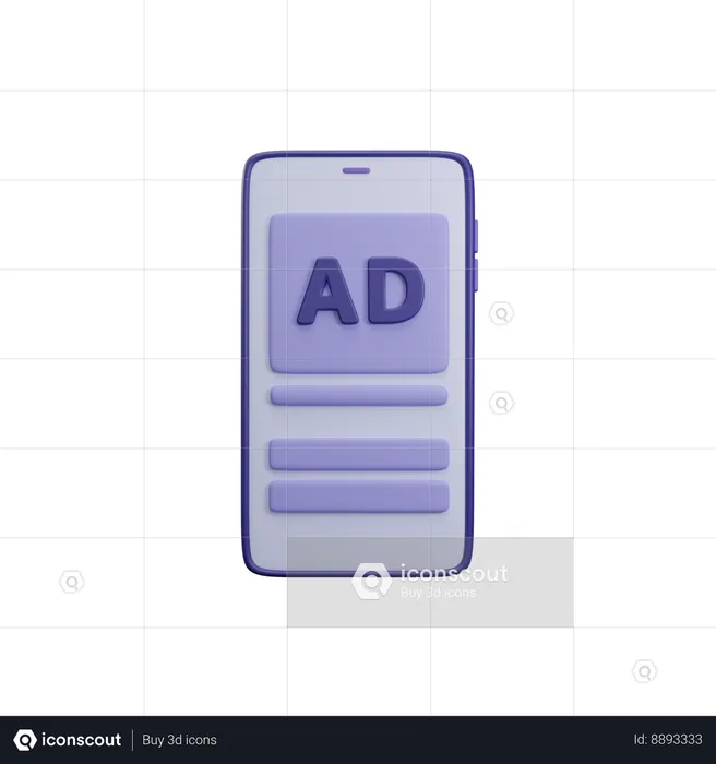 Ads  3D Icon