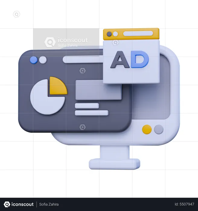 Ads Analyst  3D Icon