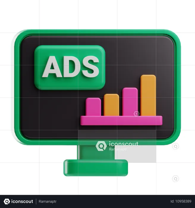 Ads Campaign  3D Icon