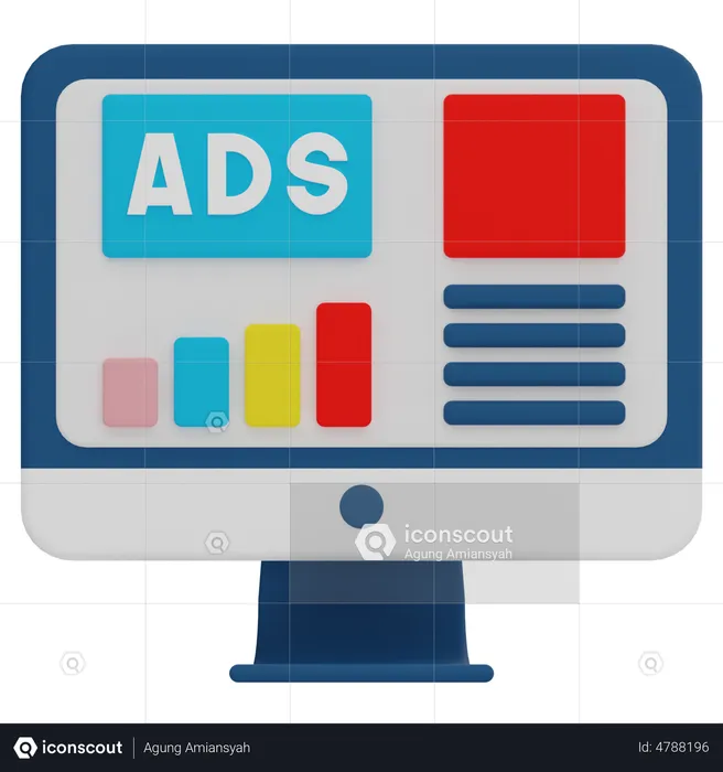 Ads Campaign  3D Illustration
