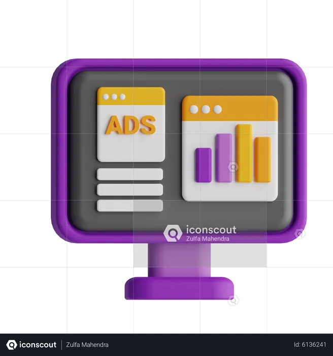 Ads Campign  3D Icon