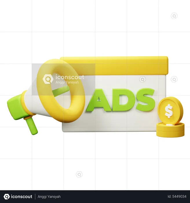 Ads Promo  3D Icon