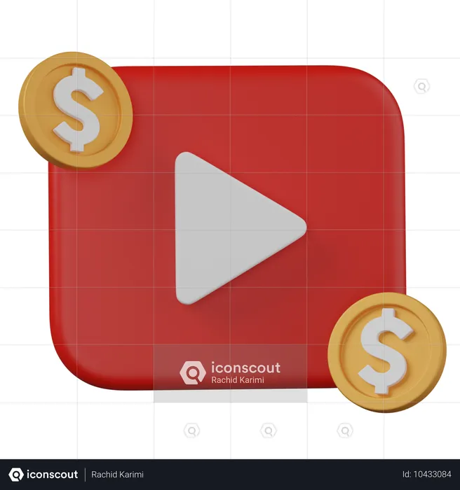 Ads video  3D Icon