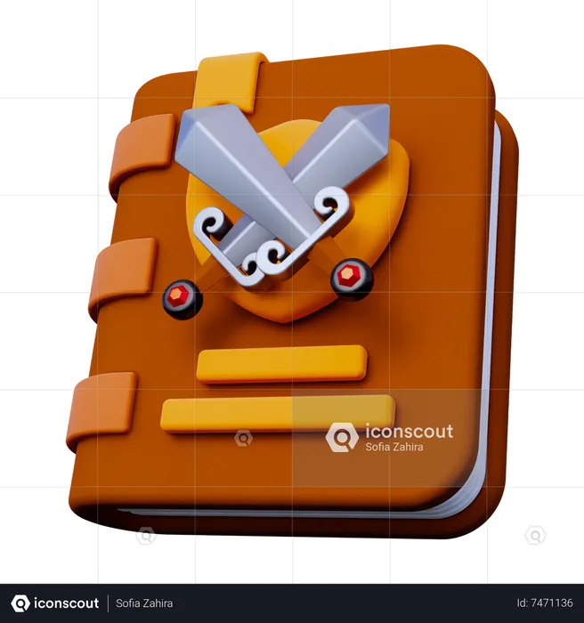 Adventure Book  3D Icon