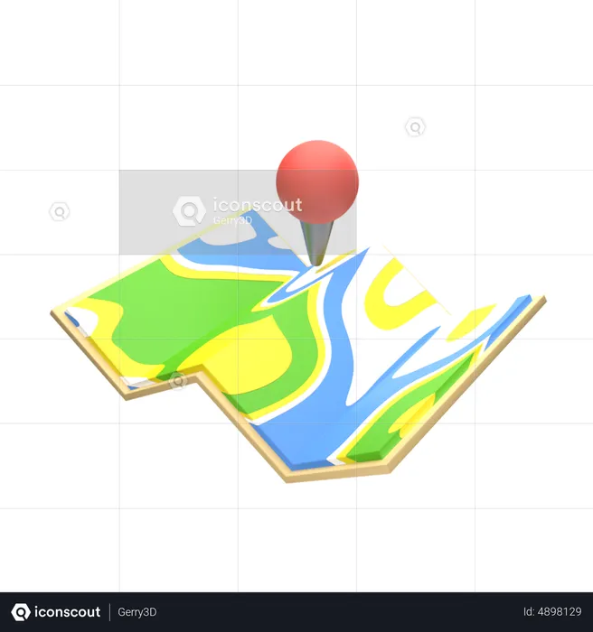 Adventure Map  3D Icon