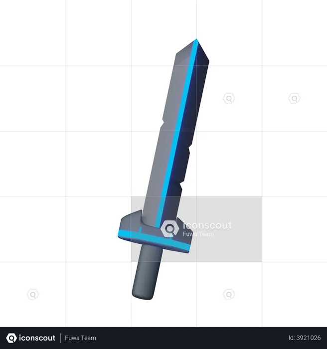 Adventure Sword  3D Illustration