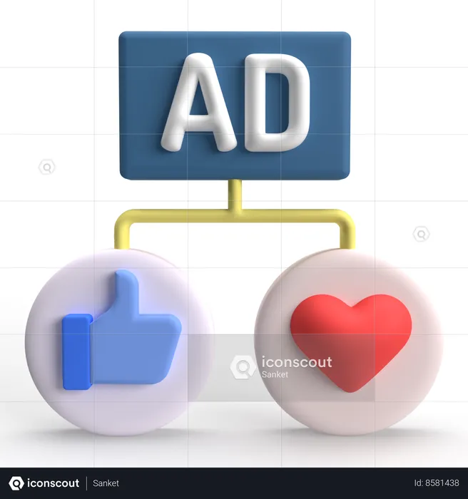 Advert  3D Icon