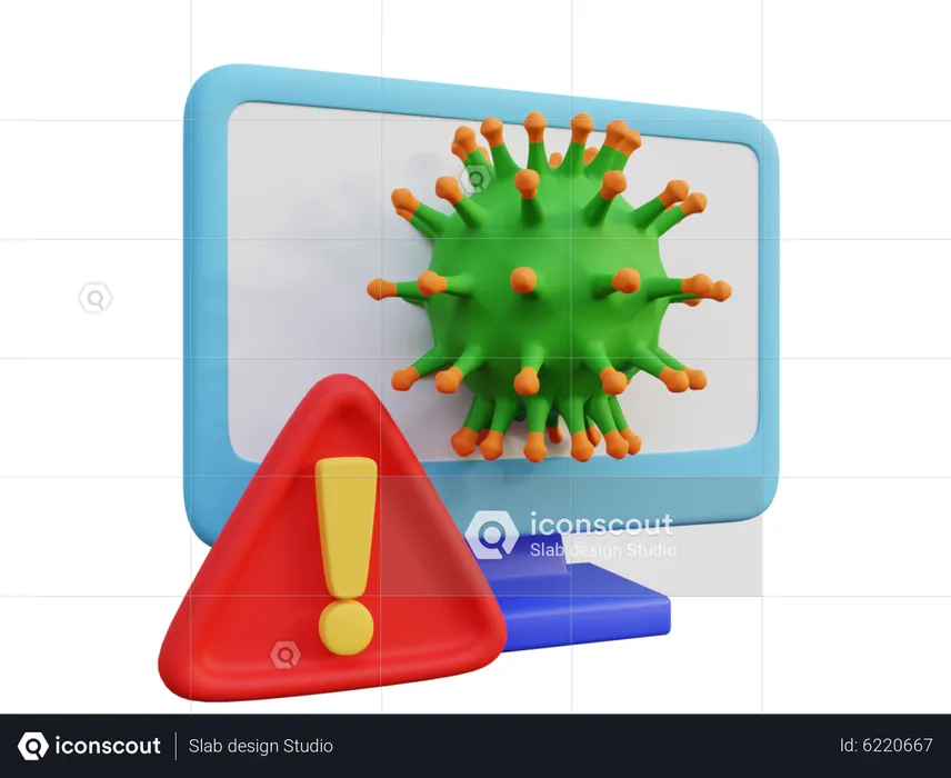 Advertencia de virus  3D Icon