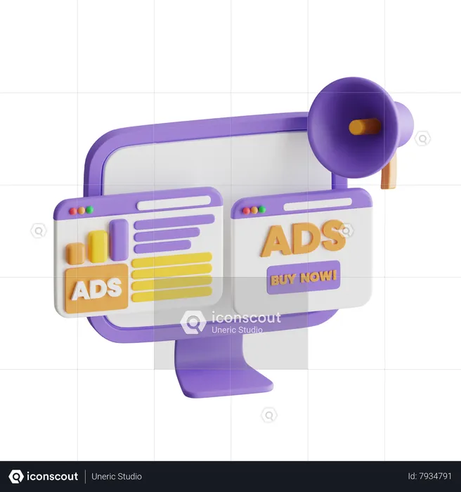 Advertisement  3D Icon