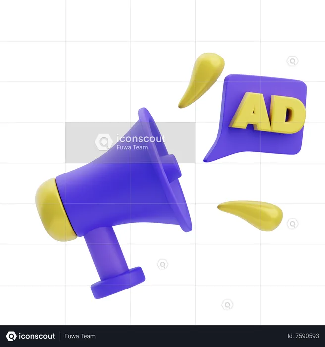 Advertisement  3D Icon