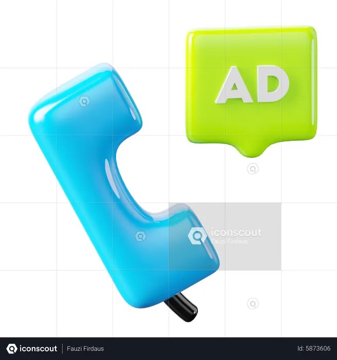 Advertisement Call  3D Icon