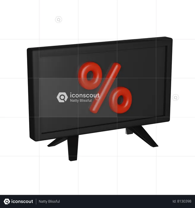 Advertisement Discount  3D Icon